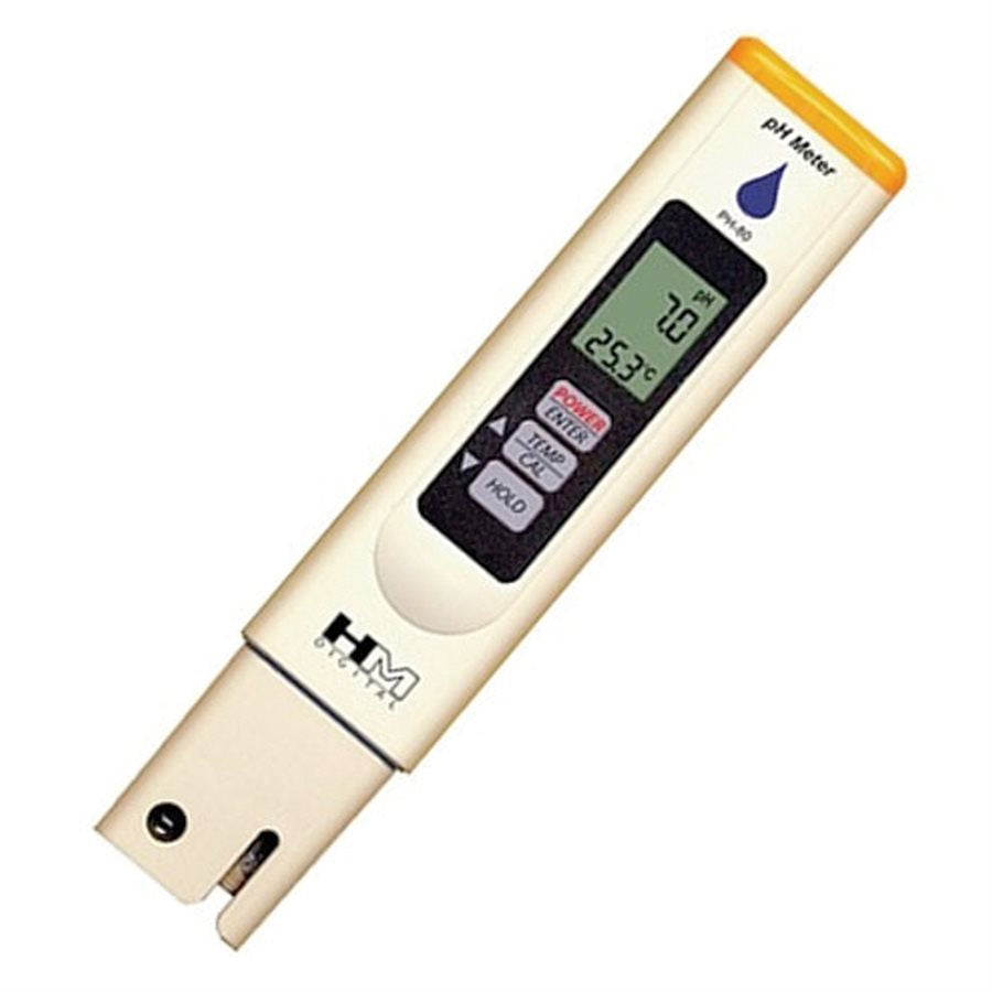 PH-80 pH / Temp Hydro Tester (ph Pen) - HM Digital - Dutchman's Hydroponics & Garden Supply