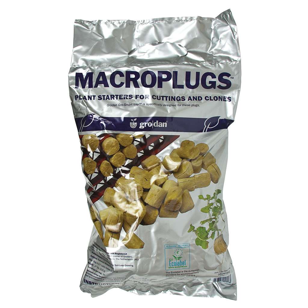 Macro Plugs 50 Pk - Grodan - Dutchman's Hydroponics & Garden Supply
