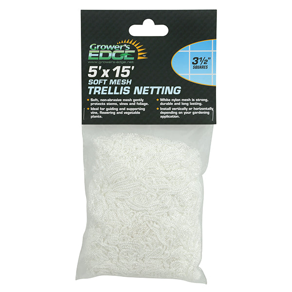Soft Mesh Trellis Netting 5x15 (3.5") - Grower's Edge