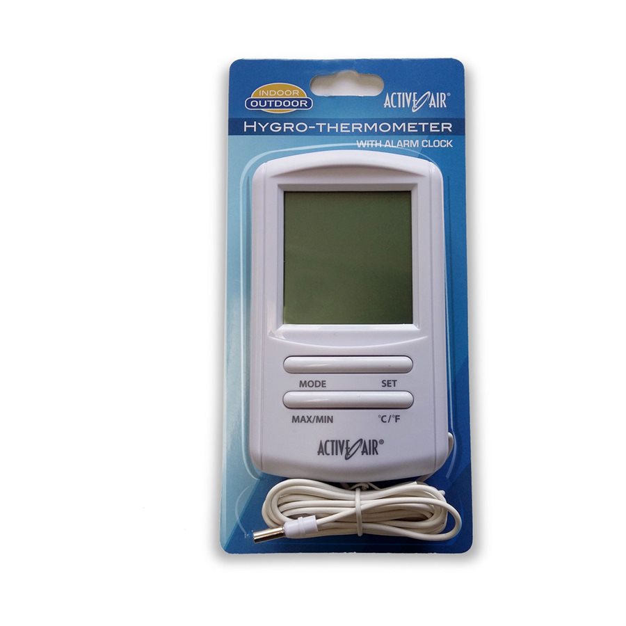 Active Air Indoor-Outdoor Thermometer w/Hygrometer - Dutchman's Hydroponics & Garden Supply