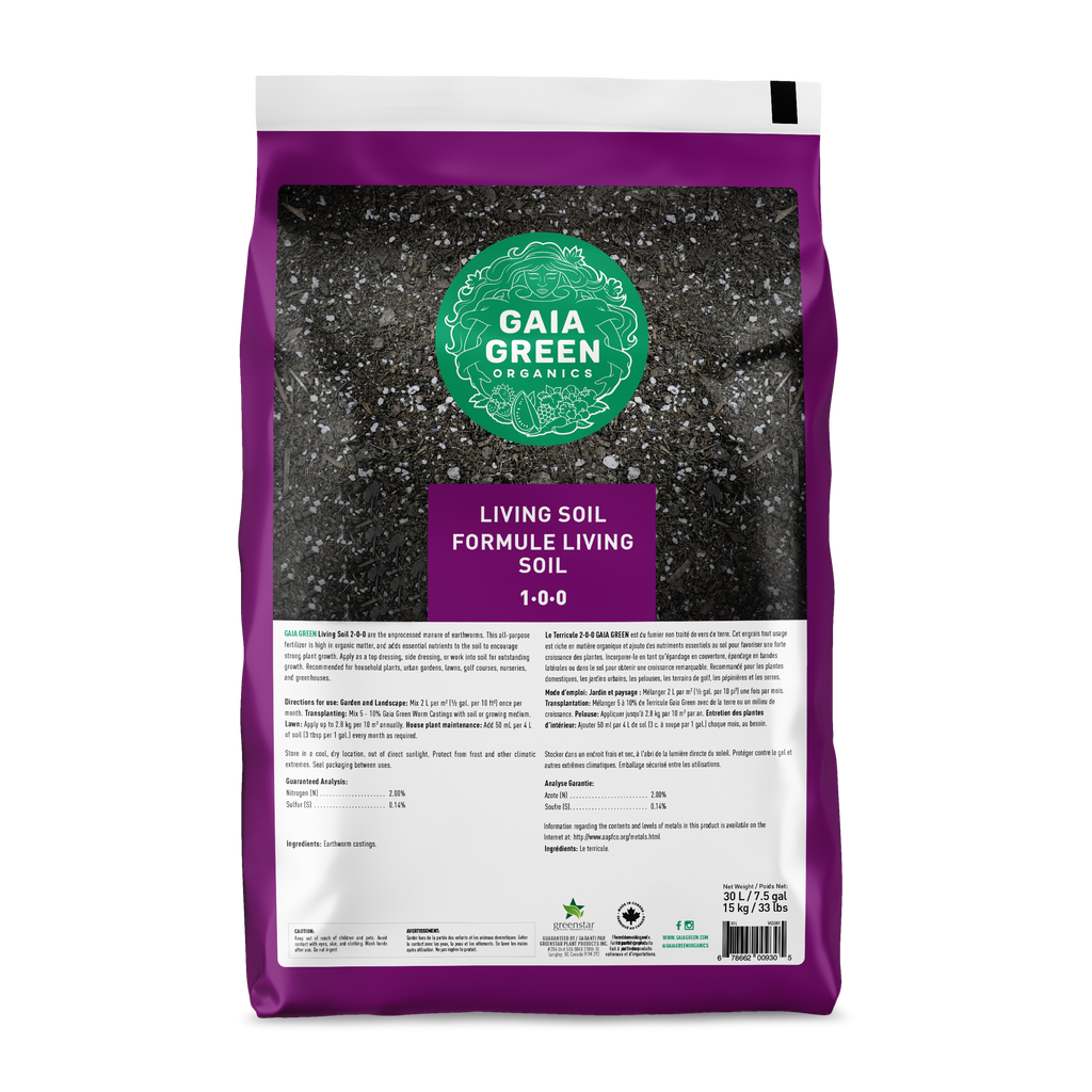 Gaia Green Living Soil 30 litre - Dutchman's Hydroponics & Garden Supply