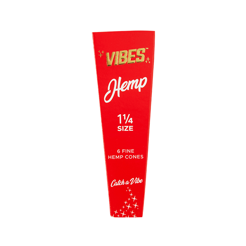 Vibes Hemp 1-1/4 Size Pre-Rolled Cones 6/pack - Dutchman's Hydroponics & Garden Supply