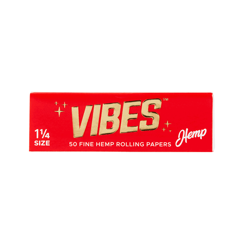 Vibes Hemp Rolling Papers 50/pack 1-1/4 Size - Dutchman's Hydroponics & Garden Supply