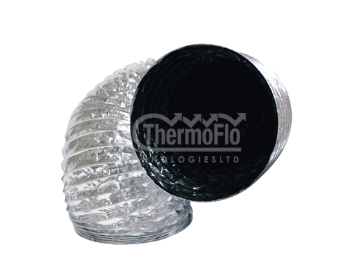 Ducting 6" 1000 S Black Core - Thermoflo - Dutchman's Hydroponics & Garden Supply