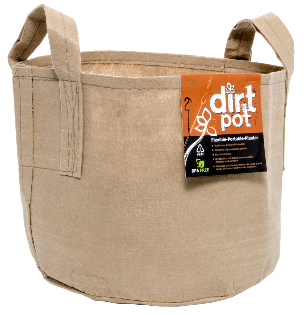 Dirt Pot Flexible Fabric Pot 15 gallon w/handles