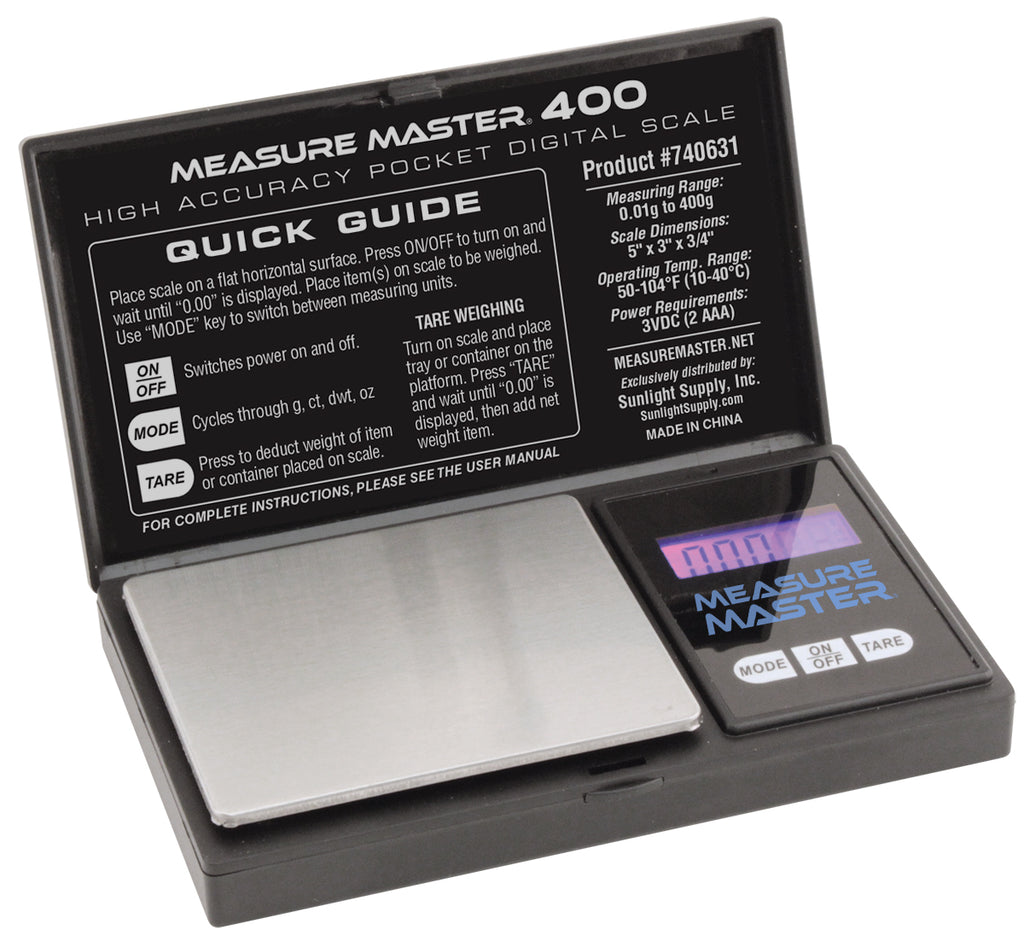 Measure Master - 400g Digital Pocket Scale - 0.01g Accuracy