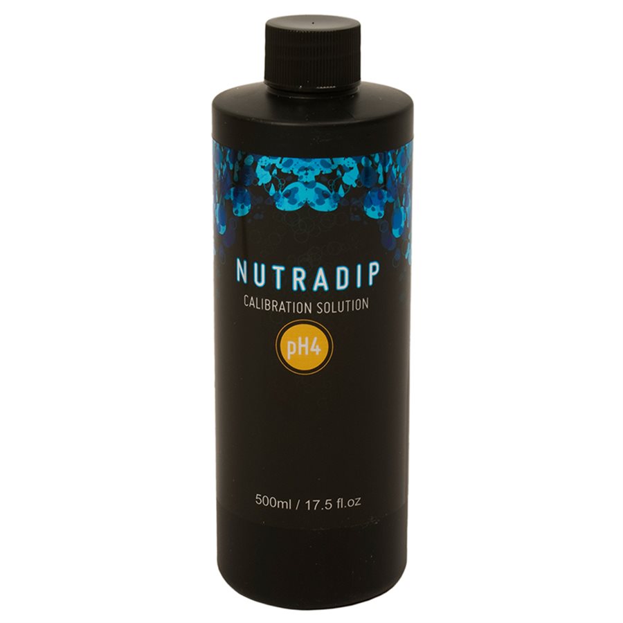 Nutradip Ph 4.0 Calibration Solution 500ml - Dutchman's Hydroponics & Garden Supply