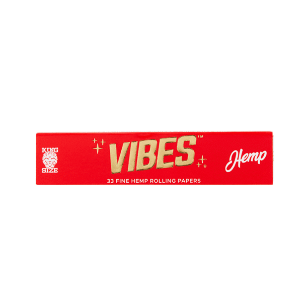 Vibes Hemp Rolling Papers 33/pack - King Size Slim - Dutchman's Hydroponics & Garden Supply