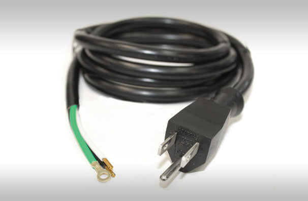 120V Male Power Cord w/Bare Wire End - 300V - 3' - 14/3