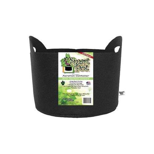 Smart Pot #7 w/handles, 7 GAL / 26 L 14" / 35 CM Black Fabric Pot